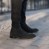 Orlaven Clarkson Chelsea Black Suede Leather Boots footwear image 10