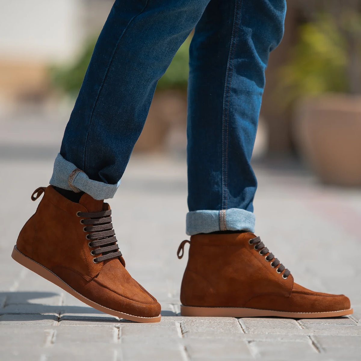 Orlaven Bearman Moc Toe Brown Suede Boots footwear image 9