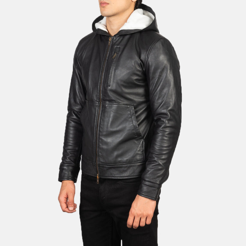 Baston Leather Bomber Jacket