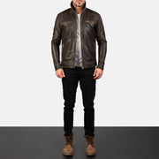 Hudson Leather Biker Jacket – alternate product view 3