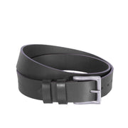 Brandon Full-Grain Leather Belt in Classic 100% Full-Grain Leather - Full Exterior Front Profile View | Buy Online
