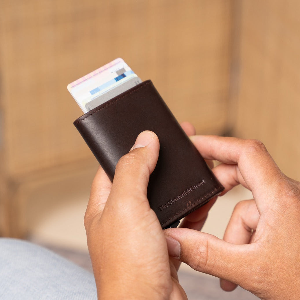 Lancaster Full-Grain Leather Card Holder – alternate product view 2