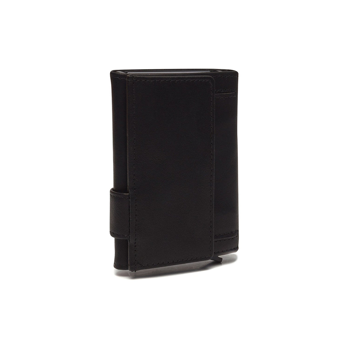 
Solid Antique Brass Hardware & Heavy-Duty Dual Zipper Detail on Mannheim Full-Grain Leather Card Holder