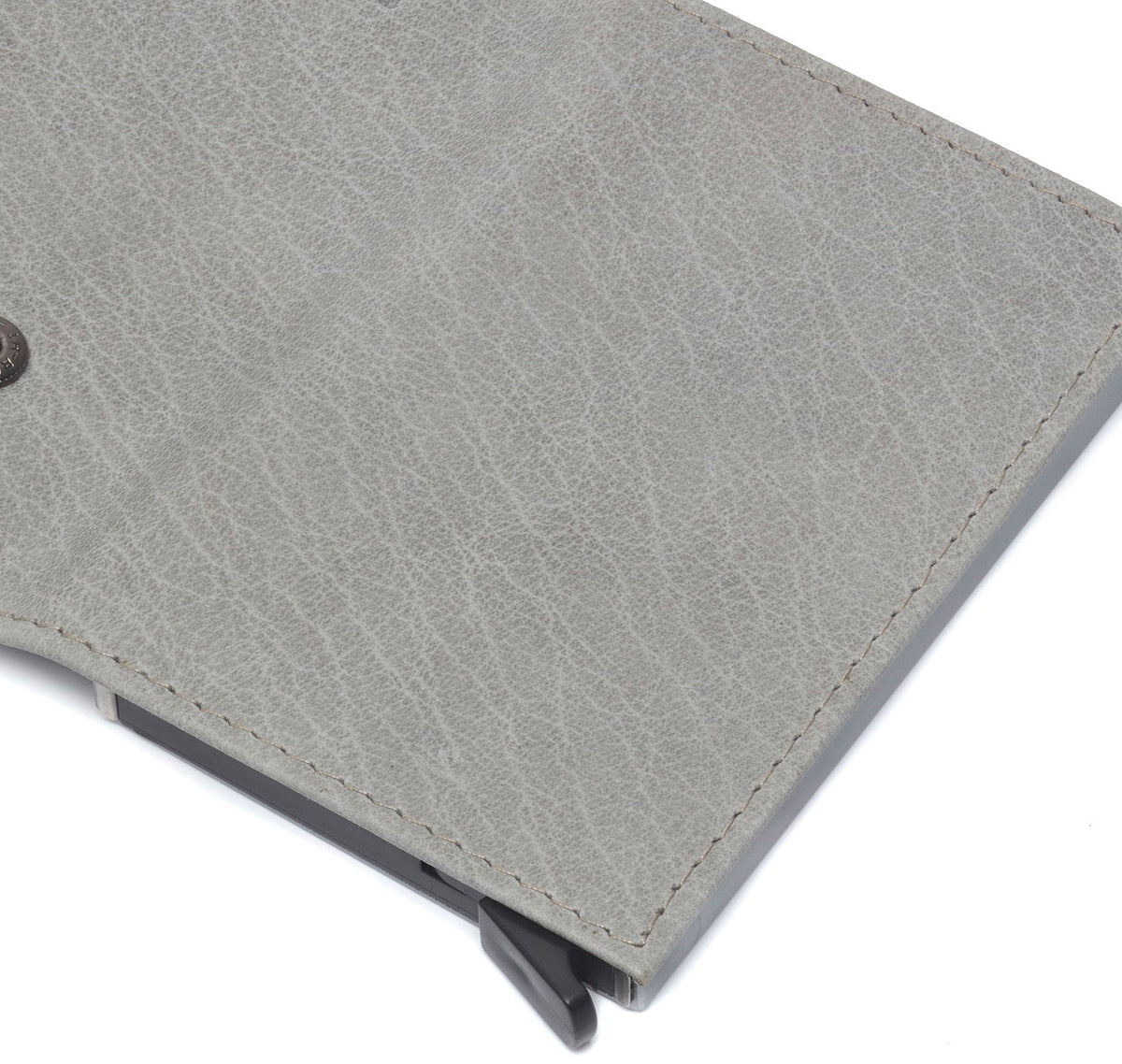 
Light Grey Leather Card Holder Mannheim, detail view 4