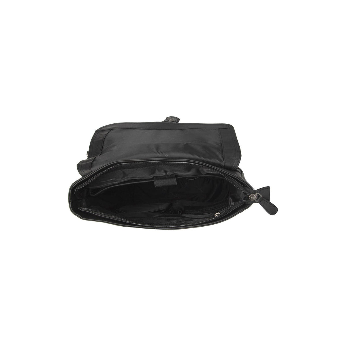Farrow Full-Grain Leather Laptop Backpack - Structured Side Profile Showing Gusset Depth &amp; Expansion Capacity
