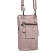 
Tailored Rib Cuffs & Hem Craftsmanship Construction Detail on Salta Full-Grain Leather Phone Bag