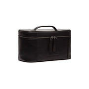 Limone Full-Grain Leather Toiletry Bag in Classic 100% Full-Grain Leather - Front Profile View &amp; Tailored Silhouette | Buy Online