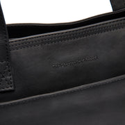 
Classic 100% Full-Grain leather Bag - Rear Perspective Showing Reinforced Leather Straps & Stitching