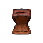 Tailored Rib Cuffs &amp; Hem Craftsmanship Construction Detail on Leather Trolley San Marino