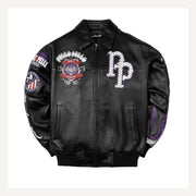 
World Famous Varsity Leather Jacket