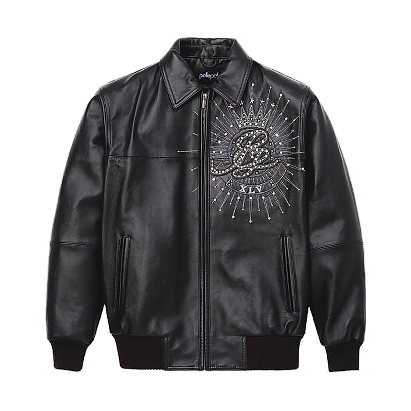 Premium Embroidered Leather Jacket