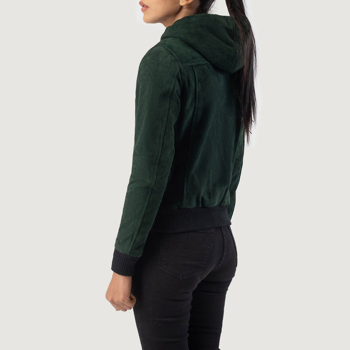 
Authentic Goatskin Suede with Suede Finish Grain Texture & Heavy-Duty Seam Stitching Detail